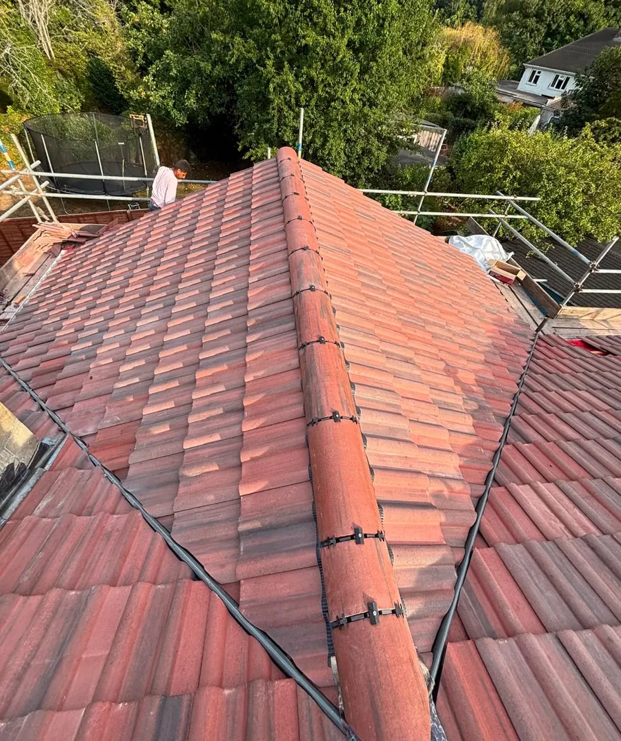 New red tile hip roof, Dawn Roofs Ltd